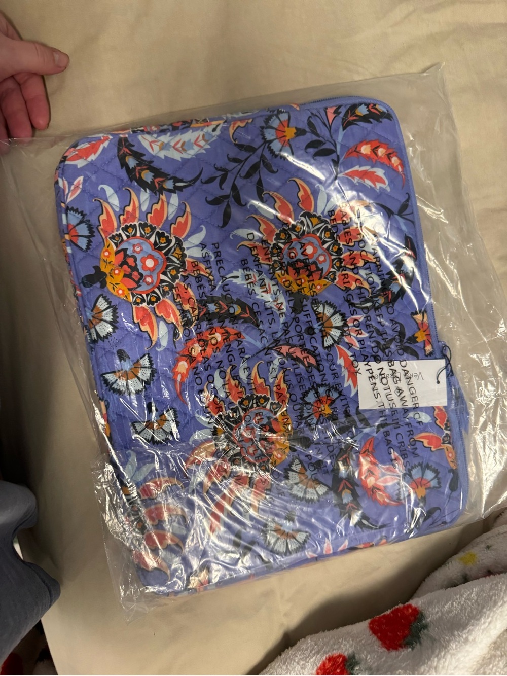 Purple Floral mural garden Vera Bradley laptop case